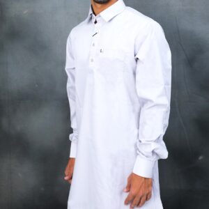 Steel Gray Pathani Suit