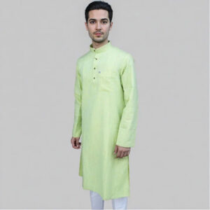 Men's Refreshing Lime Green Kurta