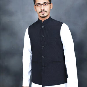 Pinstripe Nehru Jacket